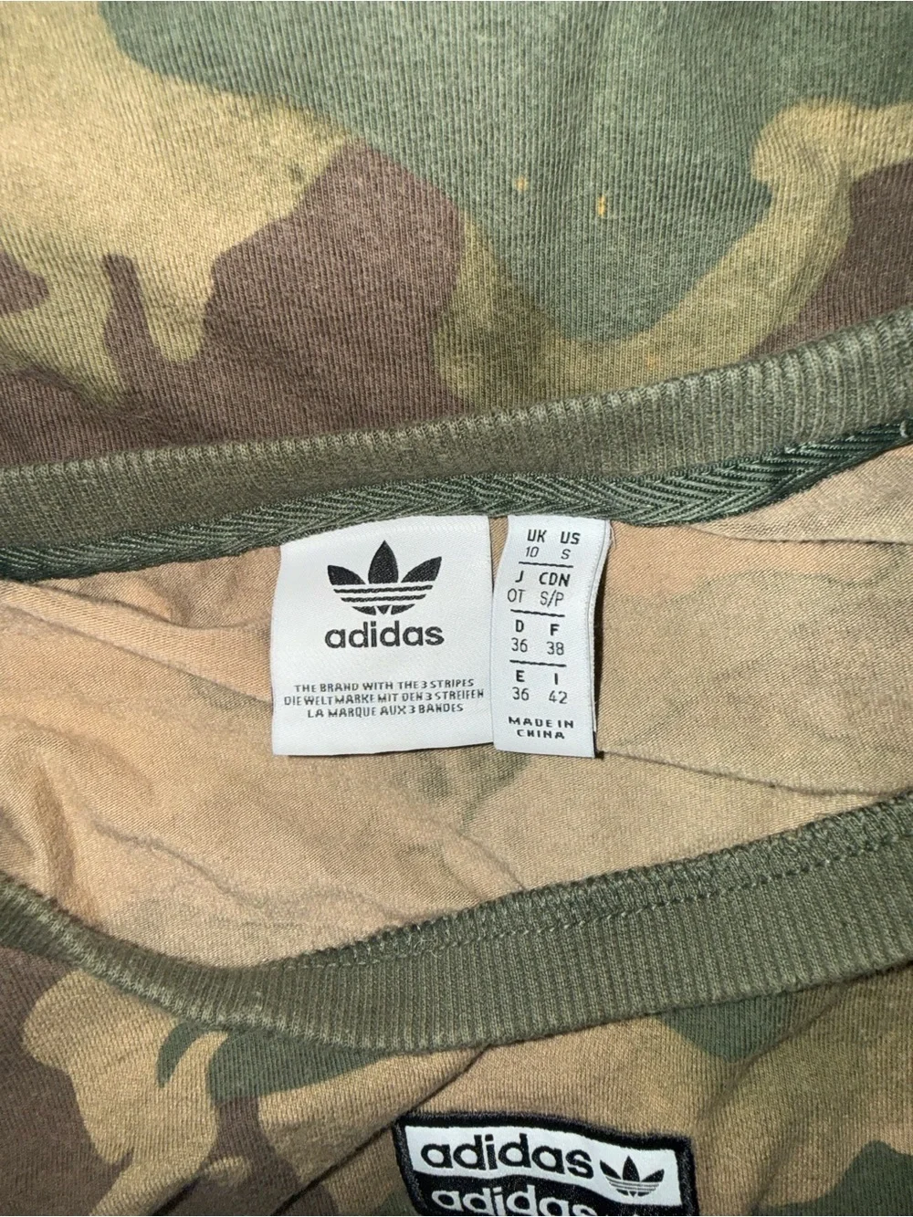 adidas Men's Short Sleeve Camo Tee - Green/Brown/Tan
